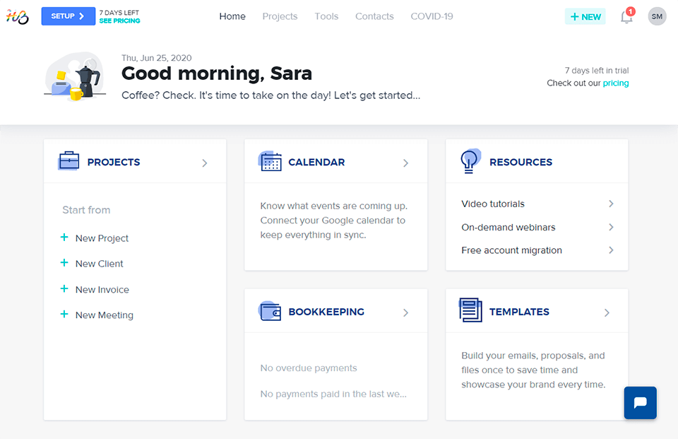 honeybook أفضل واجهة لبرامج إدارة استوديو التصوير