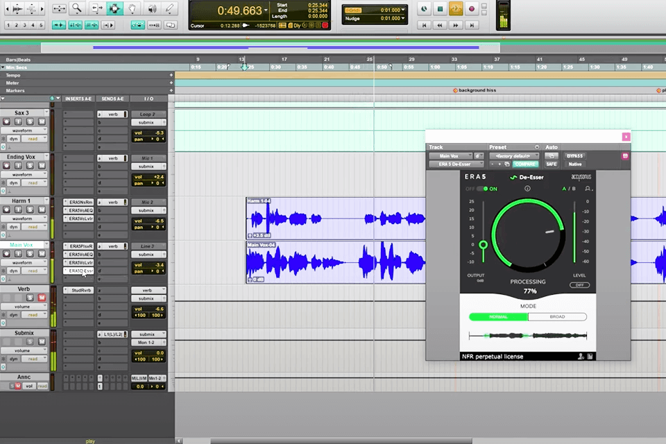 accusonus era audio restoration software interface