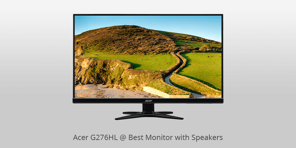 computer monitor with speakers