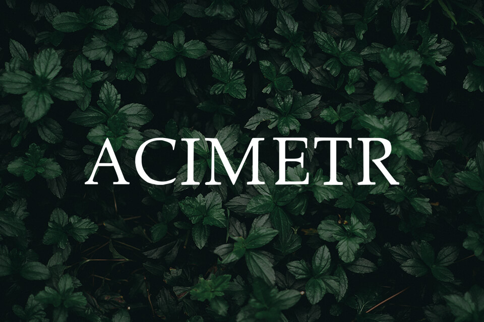 acimetr font for indesign