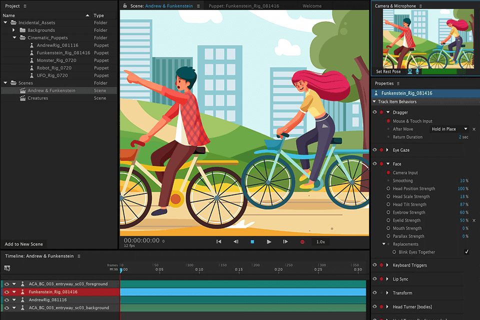 واجهة رسوم متحركة لأدوبي
