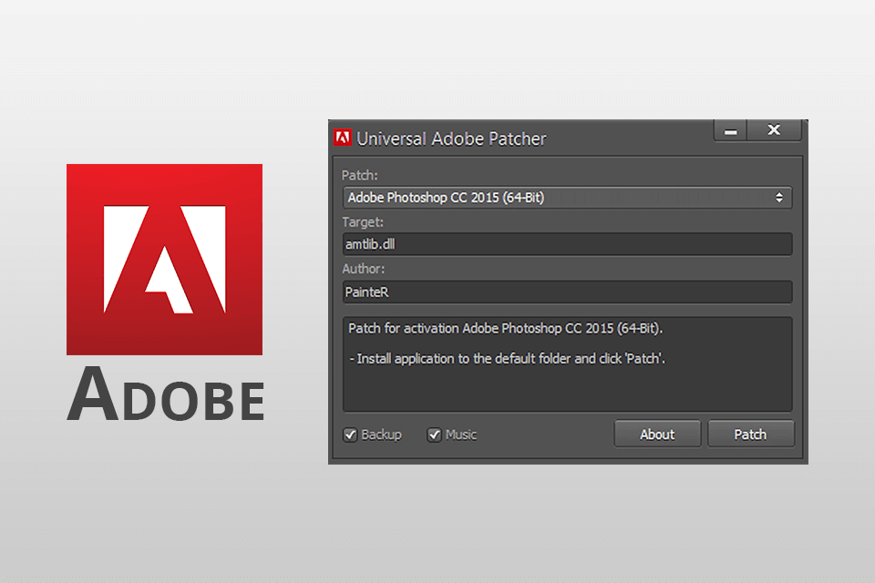 adobe patcher interface