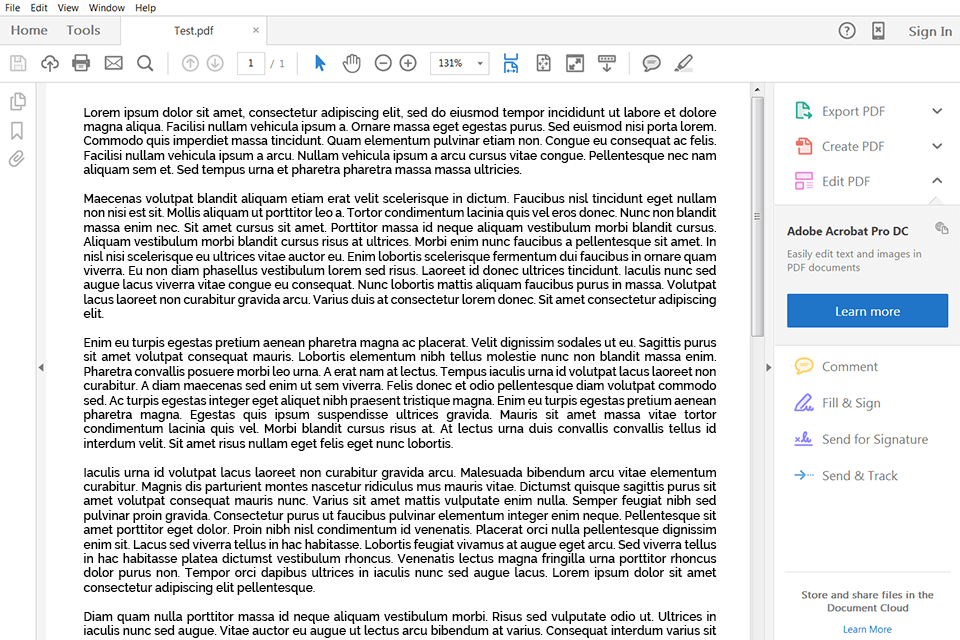 adobe reader through wine interface