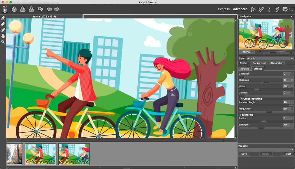 akvis sketch video cartoonizer software