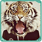 animal face funny photo app logo