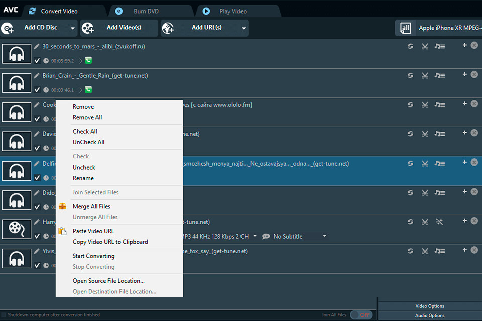 any video converter vob to mp4 converter interface