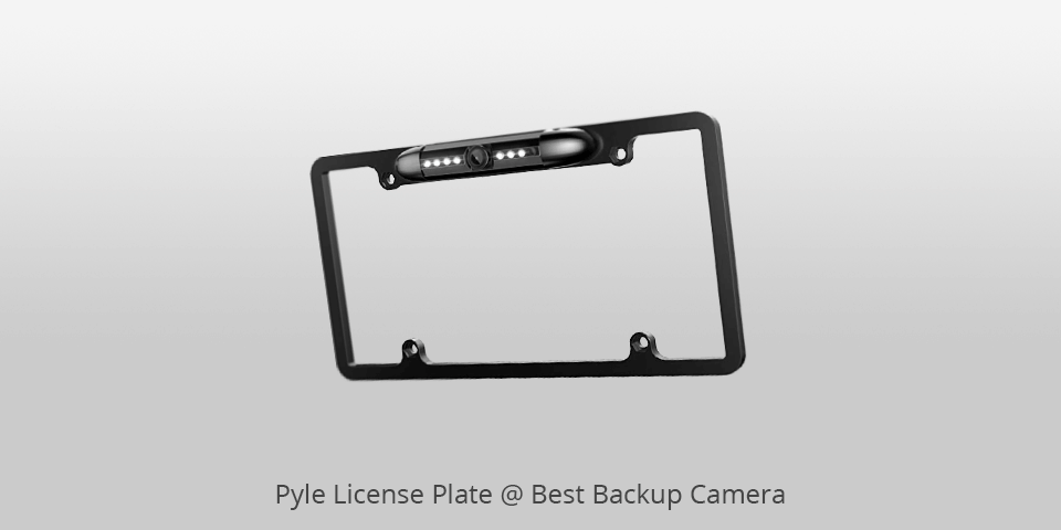 backup camera pyle license plate