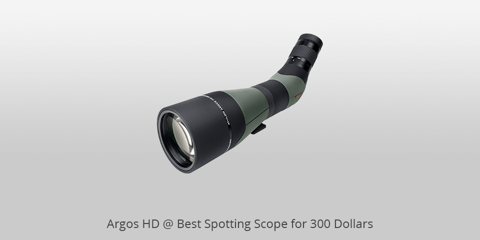 spotting scope with a large lens