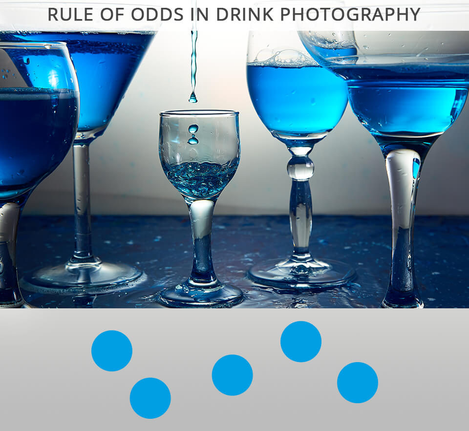 beverage photography rule of odds