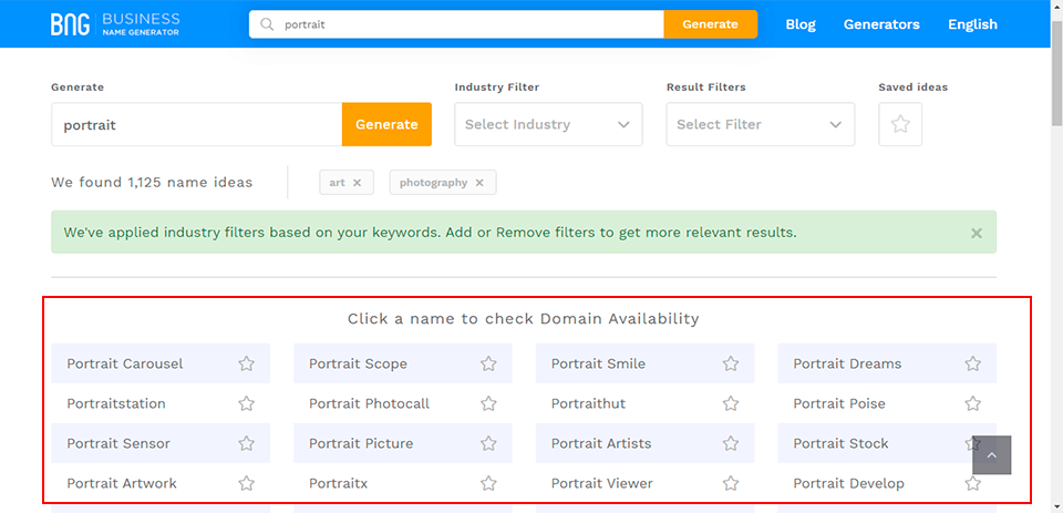 photography blog names