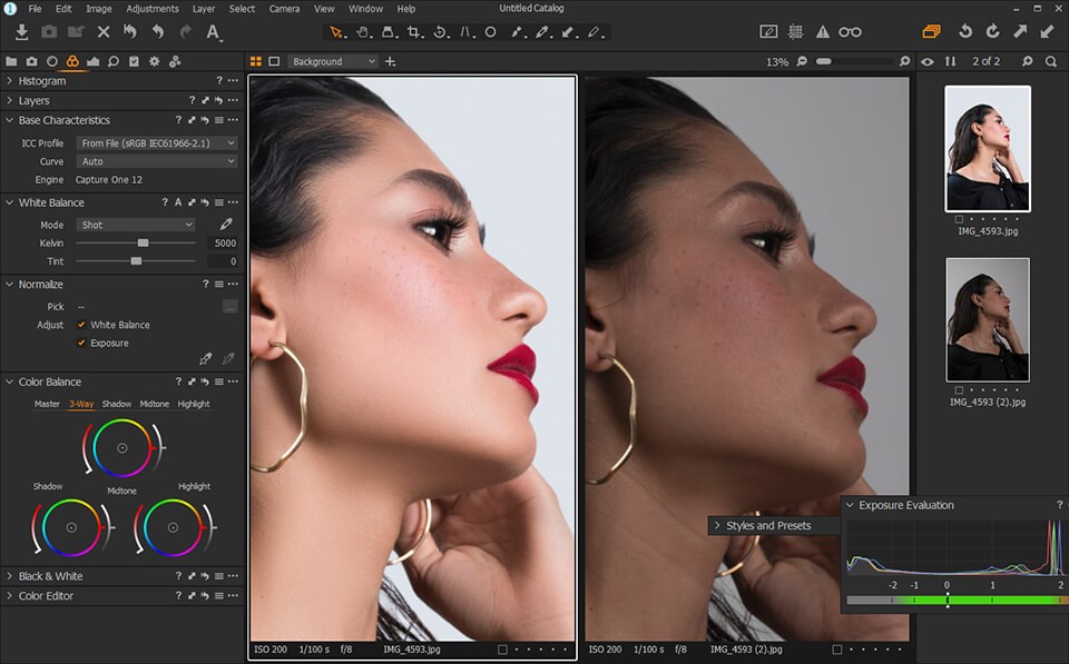 capture one pro color editing