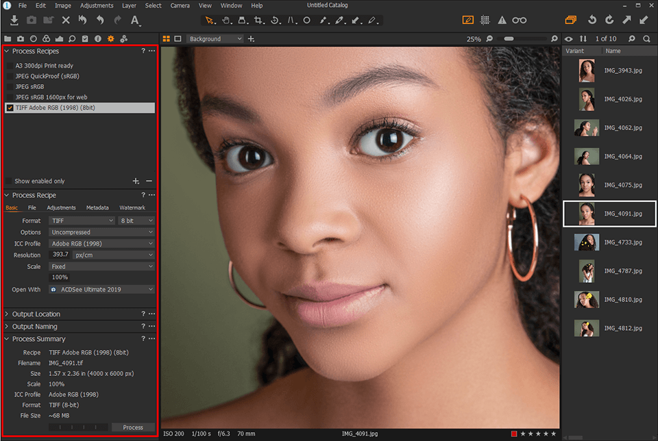 capture one pro print settings