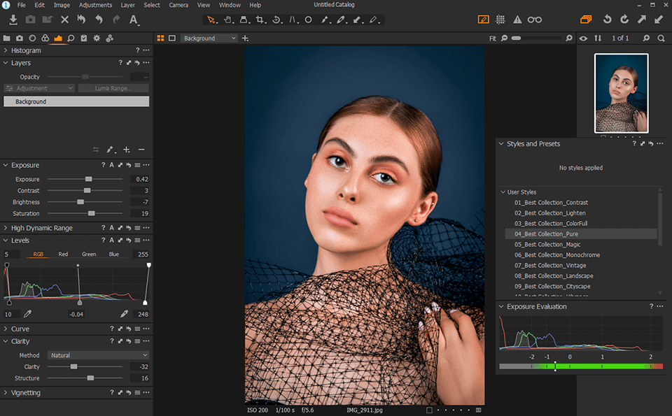 capture one pro styles for editing colors