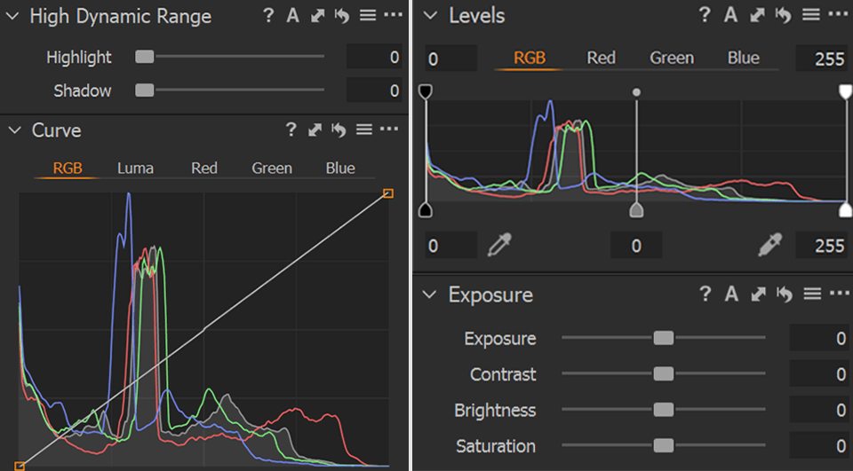 capture one shadows and highlights tools