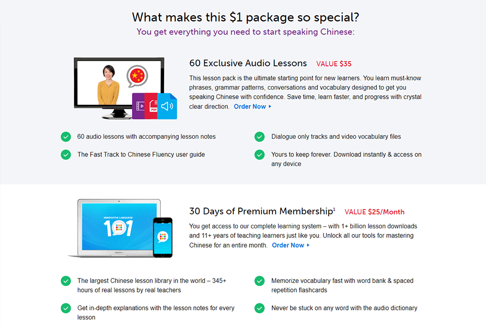 chineseclass101 mandarin learning software interface