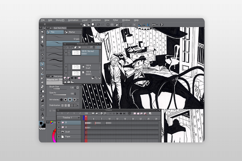 clip studio paint drawing app for ipad interface