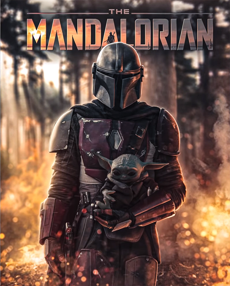 mandalorian poster photoshop manipulation tutorial