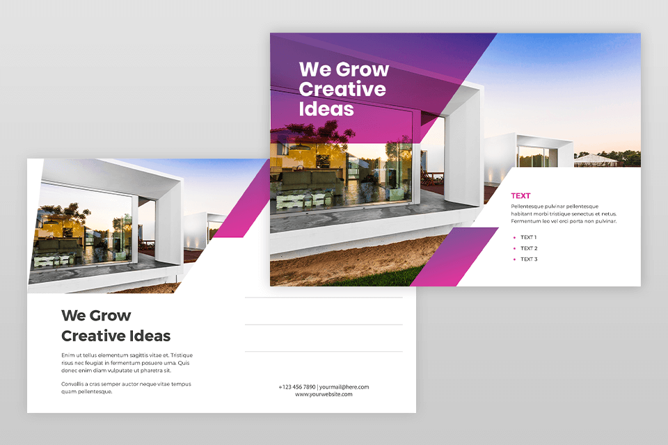 creative real estate postcard idea