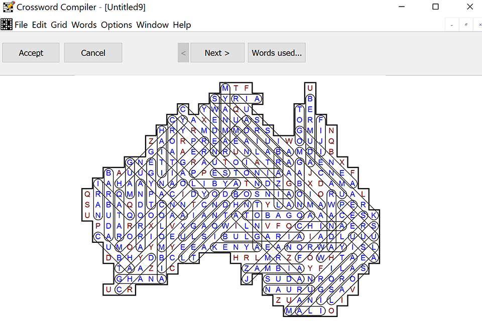 crossword compiler 10 puzzle maker interface