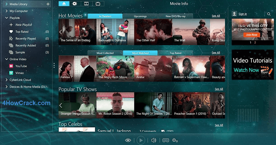 cyberlink powerdvd ultra interface