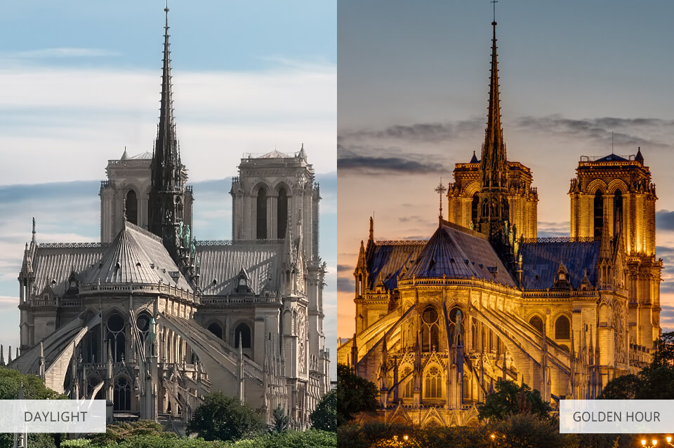 daylight vs golden hour photography