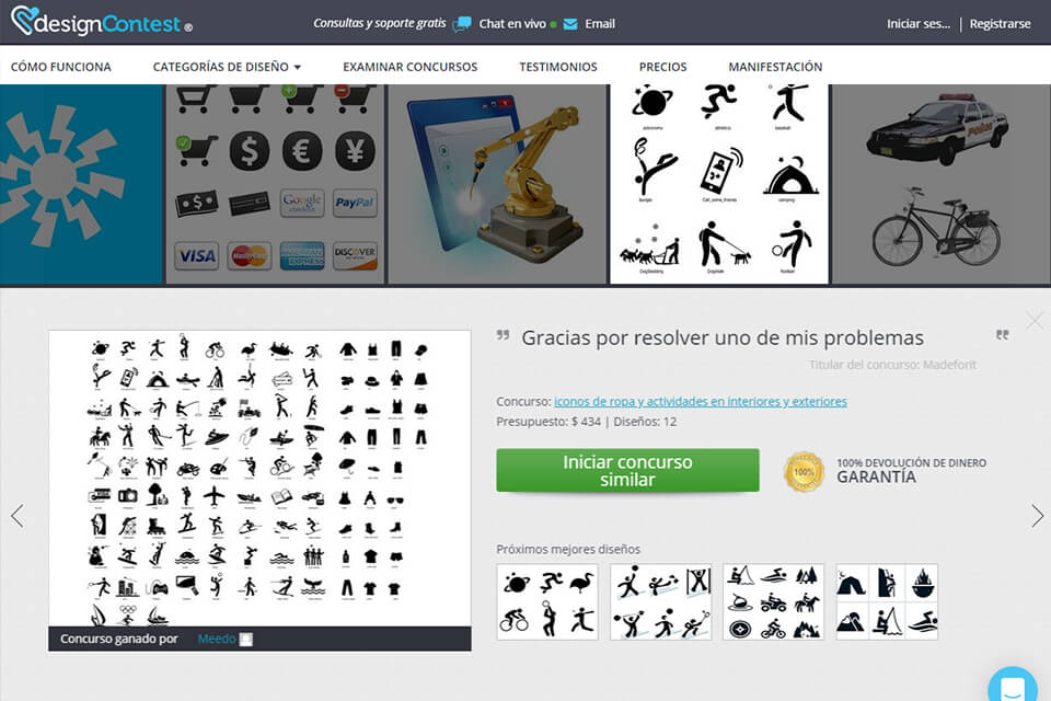 designcontest paginas de vectores