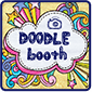 doodle booth funny photo app logo