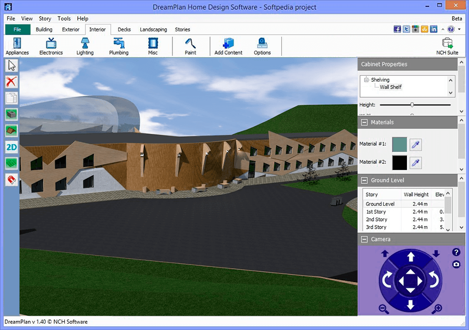 dreamplan interior design software interface