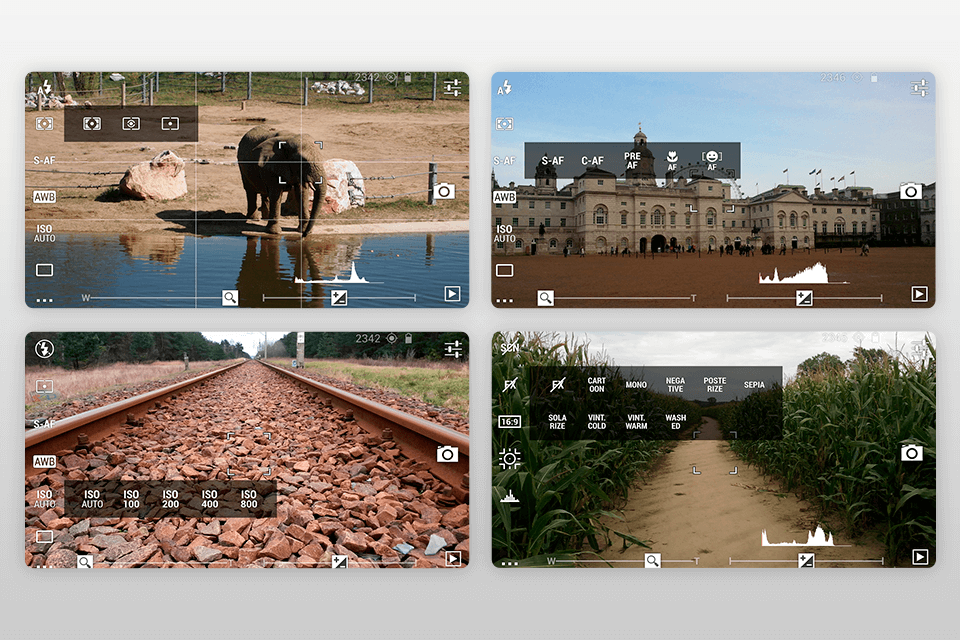 dslr camera pro android camera app interface