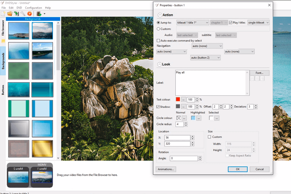 dvd styler dvd authoring software interface