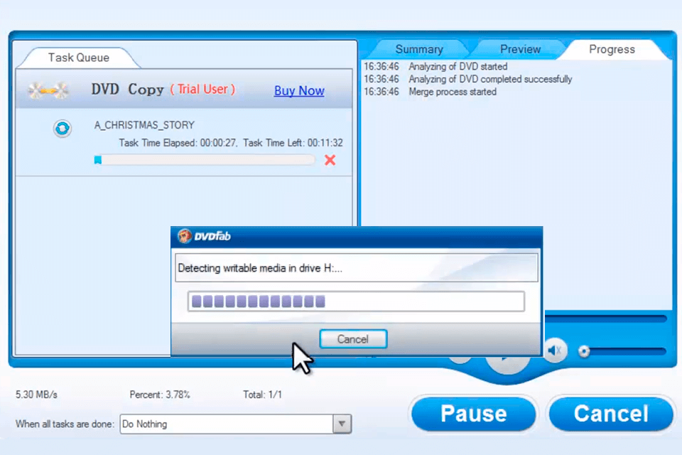 dvdfab hd decrypter dvd to digital converter interface