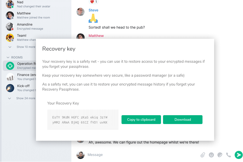 element voice chat app