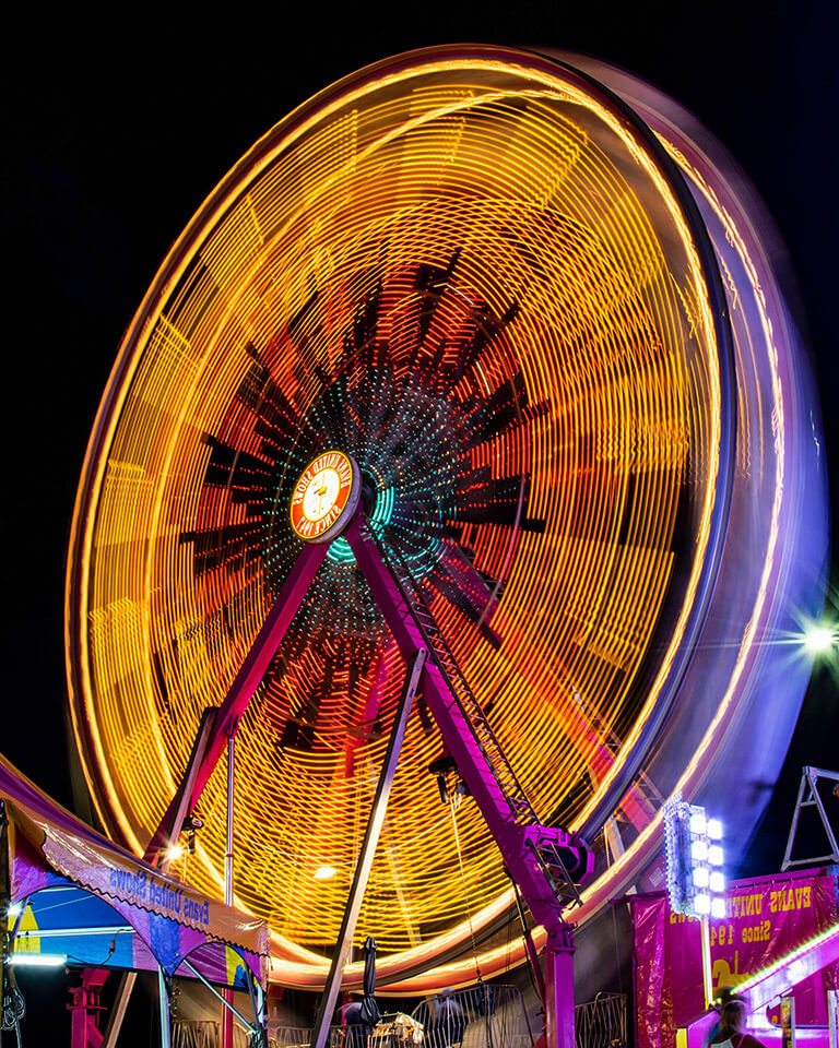 exposure in a ferris wheel