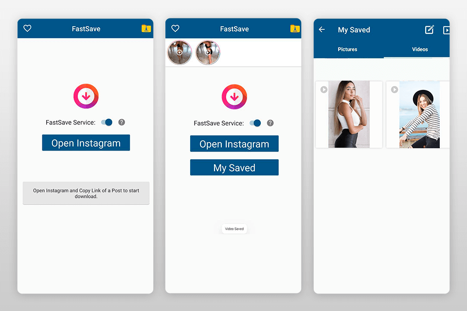 fastsave apps to save video from instagram