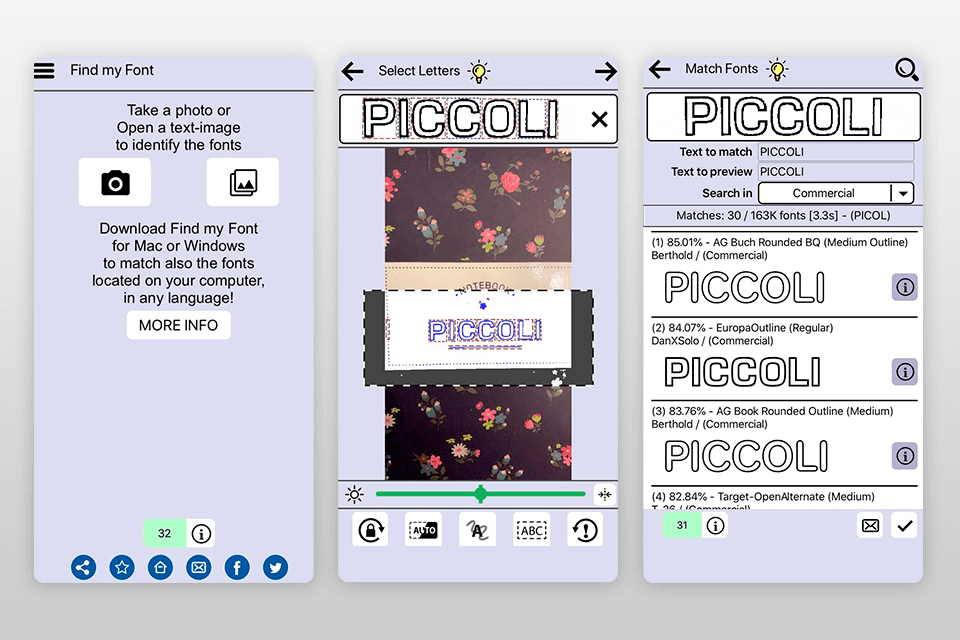 findmyfont mobile app