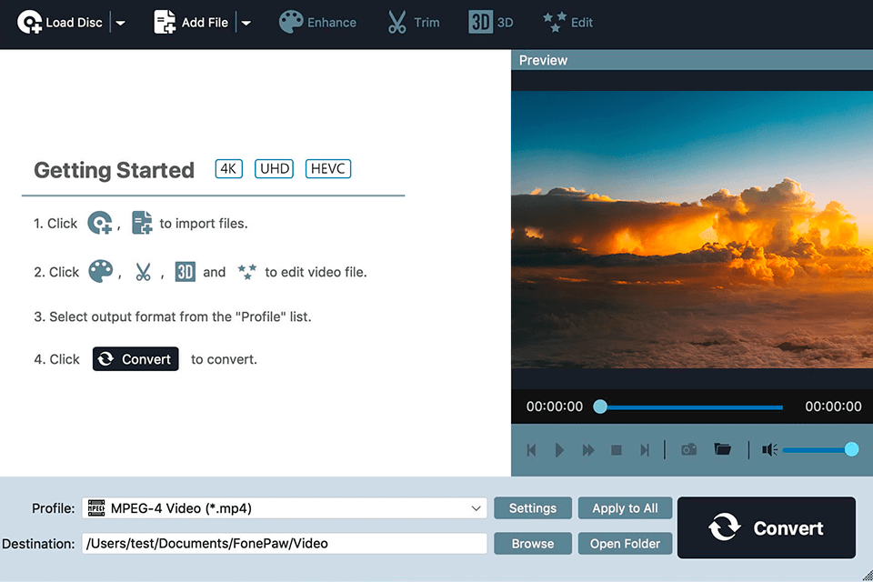 fonepaw converter video quality enhancer interface