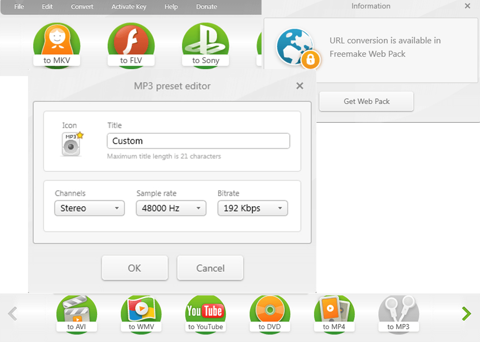 freemake audio converter wav to mp3 logo