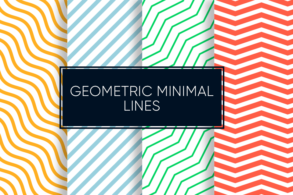 geometric minimal lines illustrator texture set
