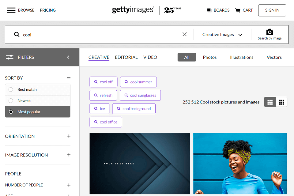 getty images أفضل واجهة موقع للتصوير الفوتوغرافي للأوراق المالية