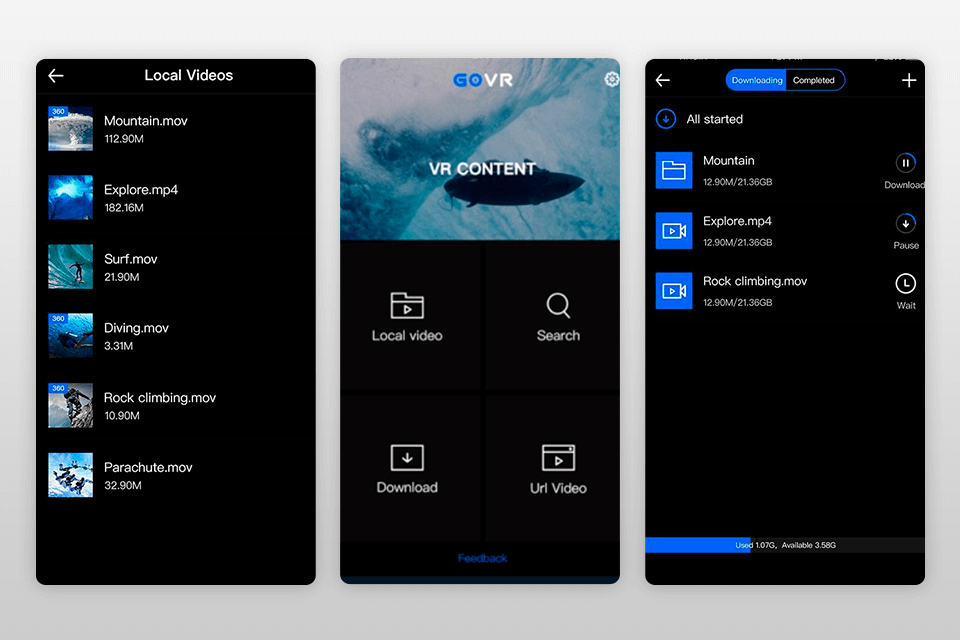 go interface vr player for iphone