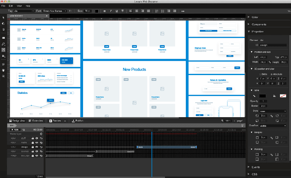 google web designer interface adobe muse replacement