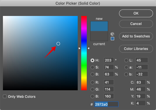 how to add texture in photoshop color picker