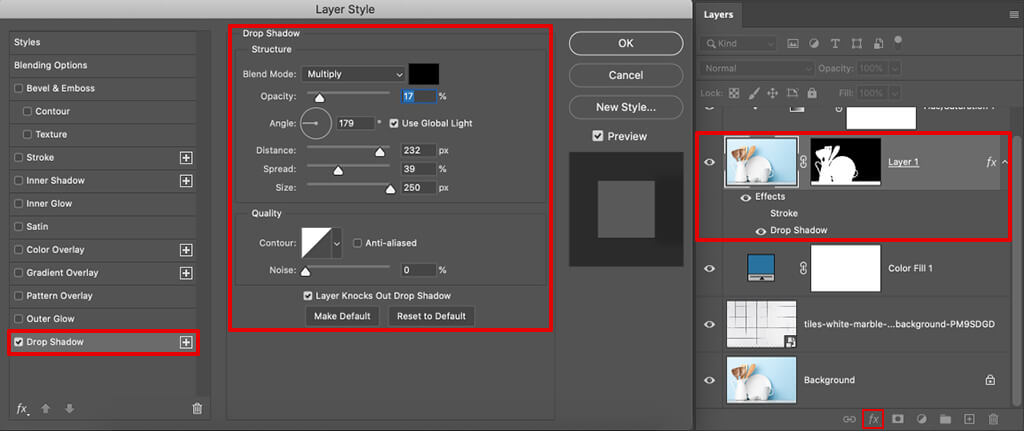 how to add texture in photoshop adding drop shadow