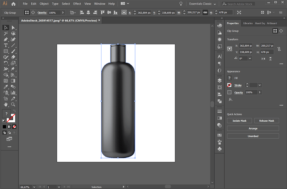 how to cut out an image in illustrator final