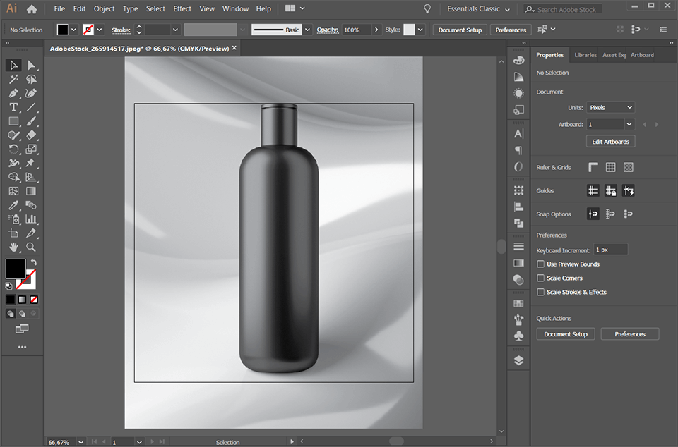 how to cut out an image in illustrator