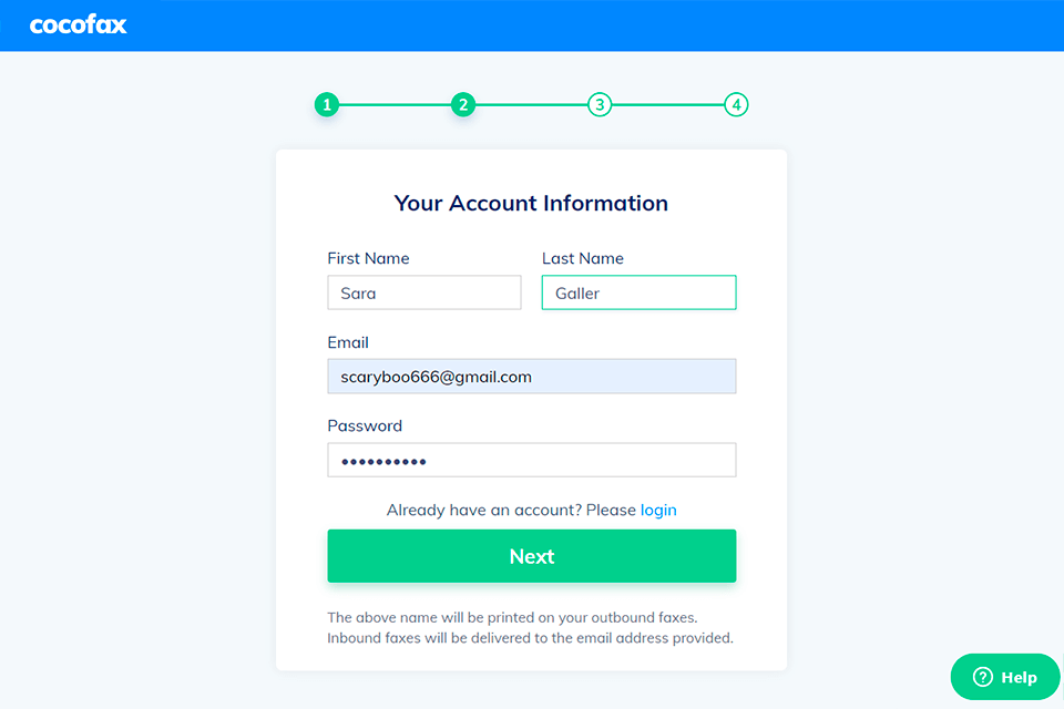 how to fax with cocofax