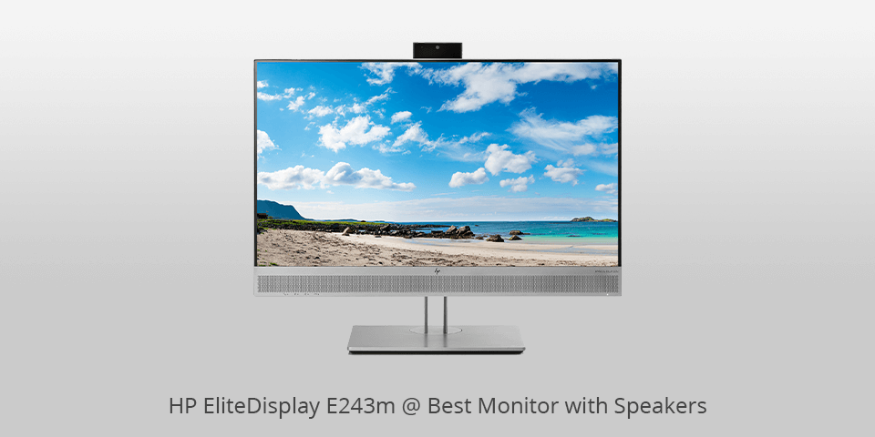 computer monitor with built in speakers
