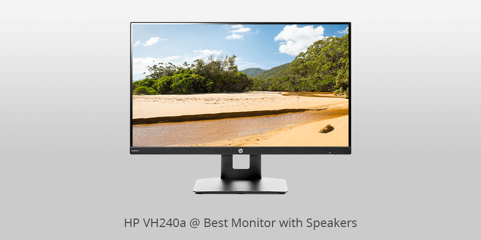 monitors with built in speakers