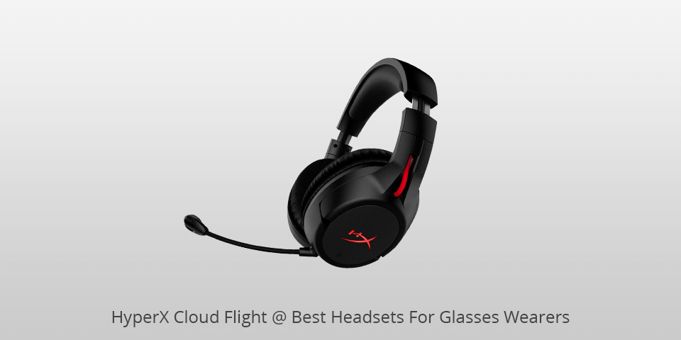 hyperx cloud flight headset for glasses wearers