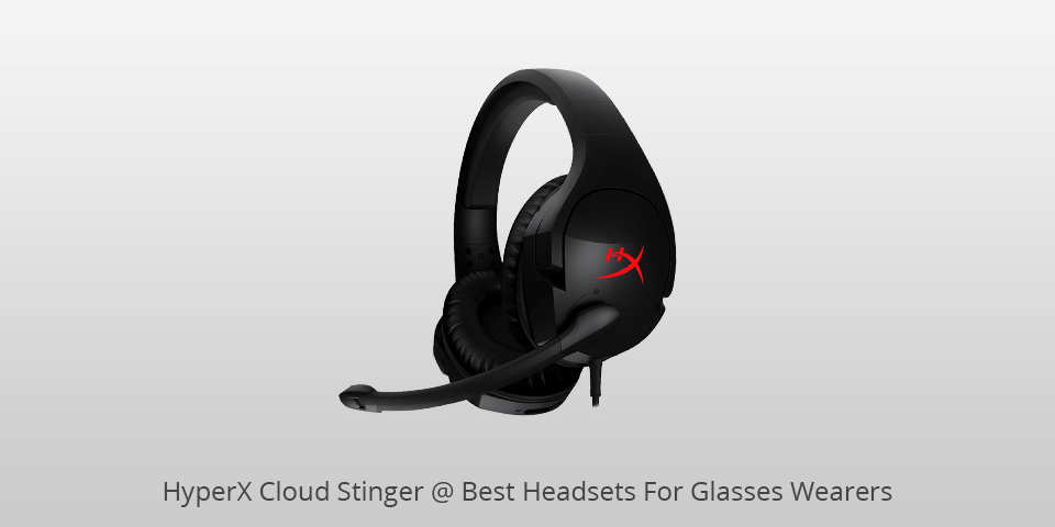 hyperx cloud stinger headset for glasses wearers